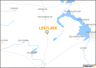 map of Lost Lake