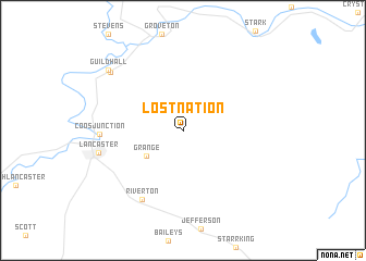 map of Lost Nation