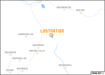 map of Lost Nation