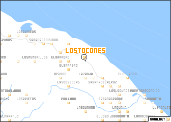 map of Los Tocones