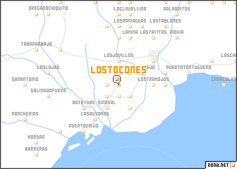 map of Los Tocones