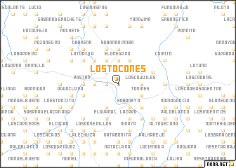 map of Los Tocones