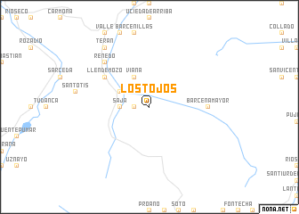 map of Los Tojos