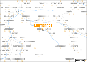 map of Los Tornos