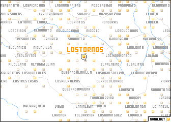 map of Los Tornos