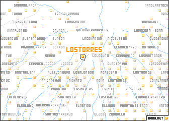 map of Los Torres