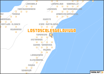 map of Los Toscales de la Viuda