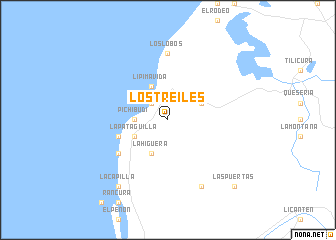 map of Los Treiles