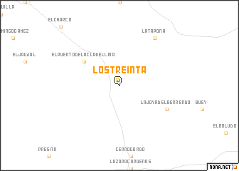 map of Los Treinta