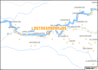 map of Los Tres Naranjos