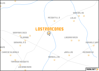 map of Los Troncones