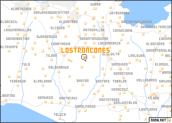 map of Los Troncones