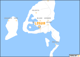map of Losuia