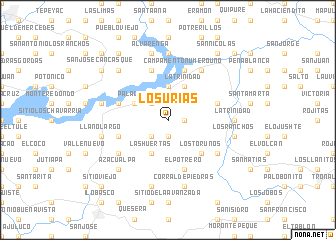 map of Los Urías