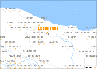 map of Los Uveros