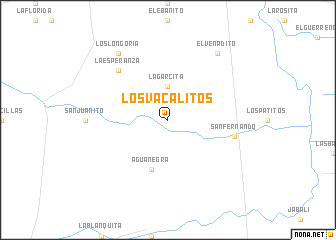 map of Los Vacalitos