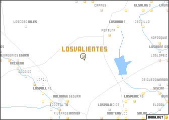 map of Los Valientes