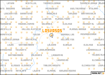 map of Los Vasos