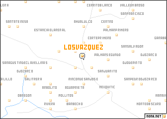 map of Los Vazquez