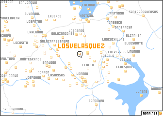 map of Los Velásquez