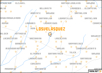 map of Los Velásquez