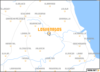 map of Los Venados