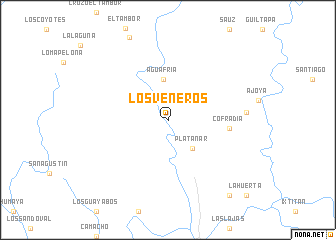 map of Los Veneros