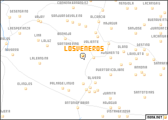 map of Los Veneros