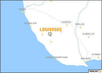 map of Los Verdes
