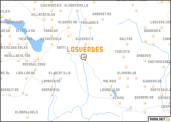 map of Los Verdes