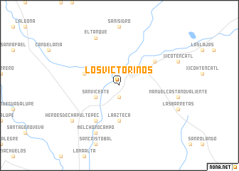 map of Los Victorinos