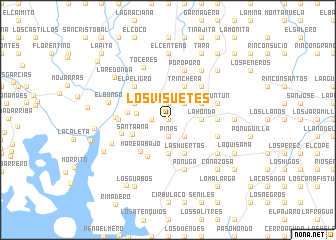 map of Los Visuetes