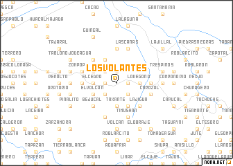 map of Los Volantes