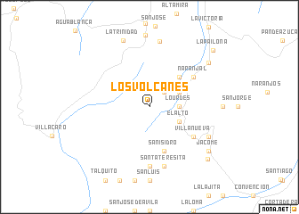 map of Los Volcanes