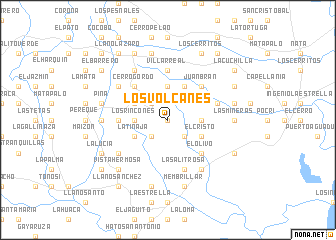 map of Los Volcanes