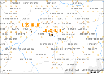 map of Los Xalín