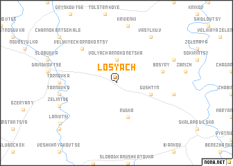 map of Losyach