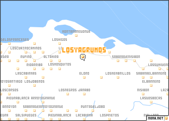 map of Los Yagrumos