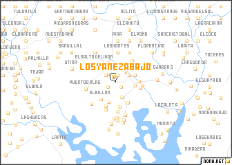 map of Los Yáñez Abajo