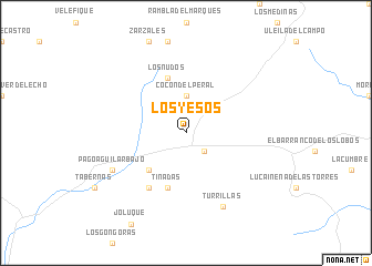 map of Los Yesos