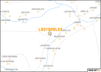 map of Los Yopales