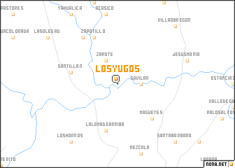 map of Los Yugos