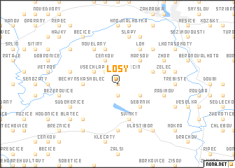 map of Losy