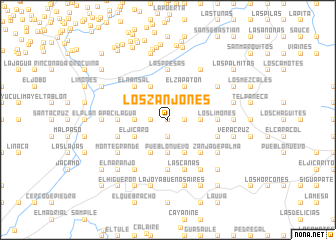 map of Los Zanjones