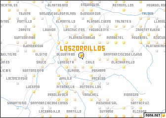 map of Los Zorrillos