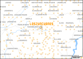 map of Los Zuncuanes