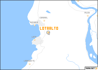 map of Lota Alto