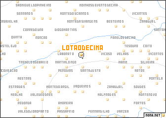 map of Lotão de Cima