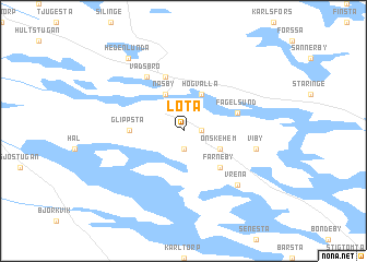 map of Löta