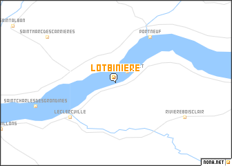 map of Lotbinière